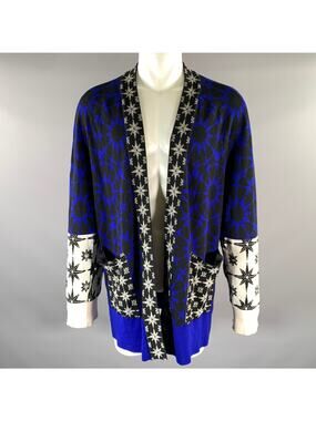 HAIDER ACKERMANN Size XXS Blue Black Cardigan